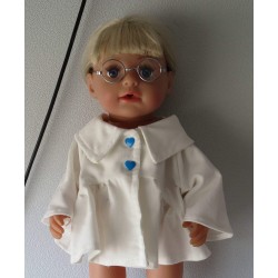 ballonjas kort met blauw baby born 43cm
