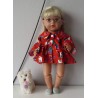 ballonjas kort rood vogelhuisjes baby born 43cm