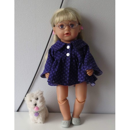 ballonjas kort paars sterren baby born 43cm
