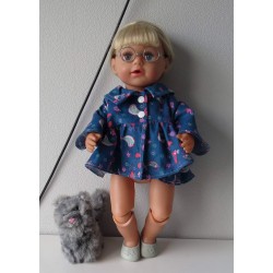 ballonjas kort vogels baby born 43cm