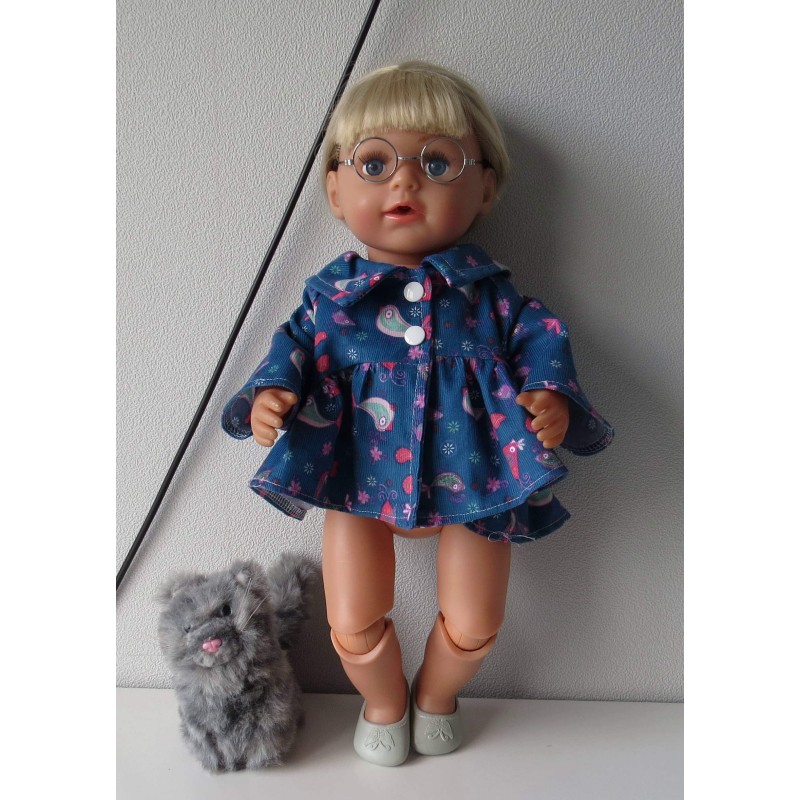 ballonjas kort vogels baby born 43cm
