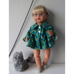 ballonjas kort groen met bloemen groen  baby born 43cm
