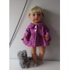ballonjas kort roze retro baby born 43cm