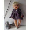 ballonjas kort grijs sterren baby born 43cm