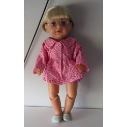 ballonjas kort roze baby born 43cm