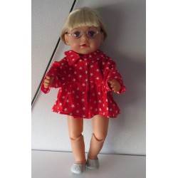 ballonjas kort rood sterren  baby born 43cm