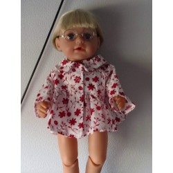 ballonjas met rode bloemen baby born 43cm