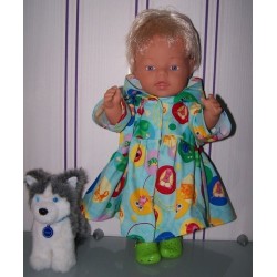 ballonjas blauw dieren baby born 43cm