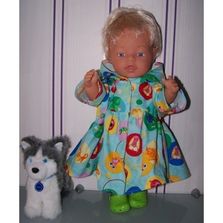 ballonjas blauw dieren baby born 43cm