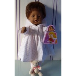 ballonjas met stippen baby born 43cm