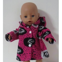 softshell jas hard roze baby born 43cm