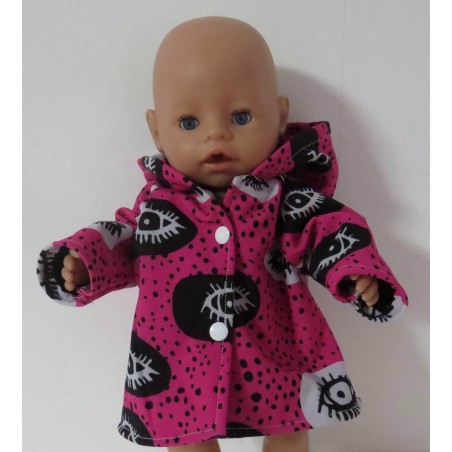softshell jas hard roze baby born 43cm
