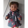 softshell jas grijs met ankers baby born 43cm