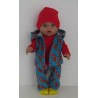 luxe broek set blauw eekhoorns baby born 43cm