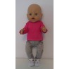 broek set grijs ballet baby born 43cm