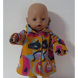 softshell jas geel bewerkt  baby born 43cm