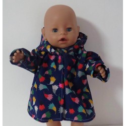 softshell jas blauw baby born 43cm