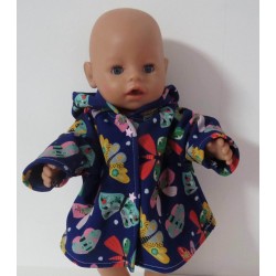softshell jas vlinders baby born 43cm