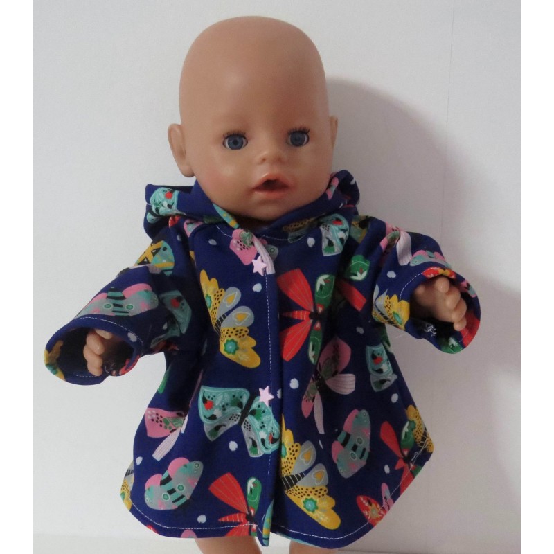 softshell jas vlinders baby born 43cm