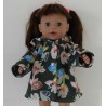 softshell jas groen bloemen baby born 43cm