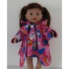 softshell jas roze bewerkt baby born 43cm