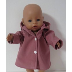 softshell jas oud roze baby born 43cm