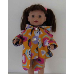 softshell jas geel bewerkt baby born 43cm