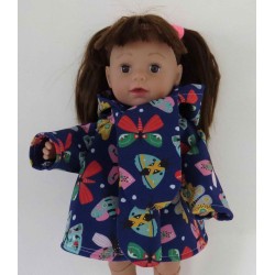 softshell jas paars vlinders baby born 43cm