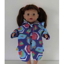 softshell jas paars bewerkt baby born 43cm