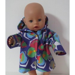 softshell jas paars bewerkt baby born 43cm