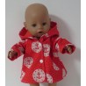 softshell jas rood ankers baby born 43cm