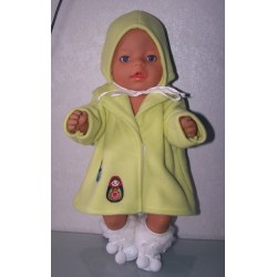 kraagjas groen met matroeska baby born 43cm
