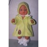 kraagjas groen met matroeska baby born 43cm
