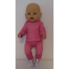 broek set roze gestreept baby born 43cm