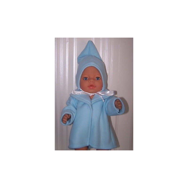 kraagjas blauw baby born 43cm