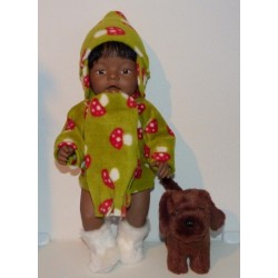 sjaaljas groen paddestoelen baby born 43cm