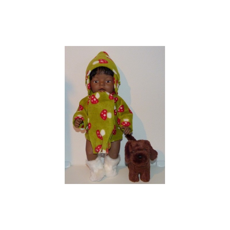 sjaaljas groen paddestoelen baby born 43cm