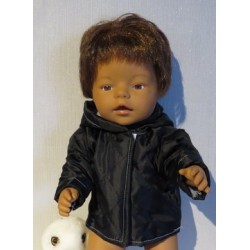 gewatteede jas zwart baby born 43cm