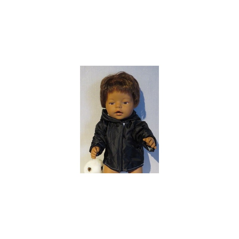 gewatteede jas zwart baby born 43cm
