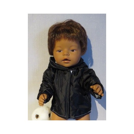 gewatteede jas zwart baby born 43cm