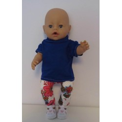 broek set pauwen baby born 43cm