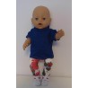 broek set pauwen baby born 43cm