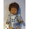 gewatteede jas zwart gestreept baby born 43cm