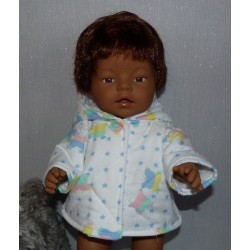 gewatteede jas met sterren baby born 43cm