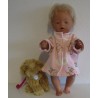 winterjas roze konijn baby born 43cm