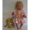 winterjas roze kat baby born 43cm