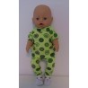 broek set groen baby born 43cm