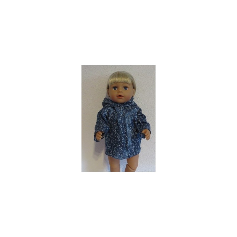winterjas spijker bloemen baby born 43cm