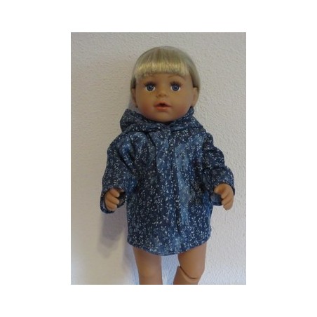 winterjas spijker bloemen baby born 43cm