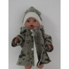 winterjas set grijs dieren baby born 43cm